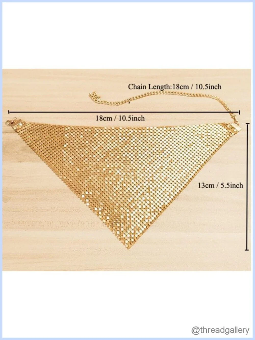 Sequin Metal Scarf Chain for Women Party Sparkle Neck Scarf Shawl Neckerchief